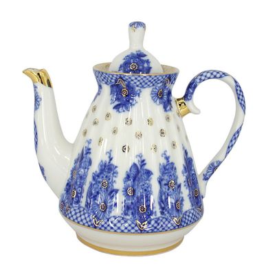 Lomonosov Porcelain Teapot Radiant Basket 5 Cup 25 ounces 750 milliliters