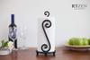 RTZEN Matte Black Paper Towel Holder Countertop - Decorative Farmhouse Paper Towel Roll Holder - Rustic Metal Modern Stand for Kitchen or Bathroom (Swirl) view 3