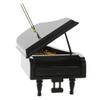 Broadway Gifts 3.5" Black Wood Grand Piano Ornament Decoration - Instrument Ornament Gift for Piano Players view 3