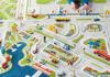 IVI Mini City Thick 3D Kids Play Mat Rug, 71" L x 53" W, Non-Toxic, Stain Resistant, Educational Montessori Activity Toys for Kids view 4