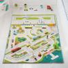 IVI Mini City 59" L x 39" W Educational Toddler Car Play Mat Rug for Bedroom, Kids Den, or Playroom view 1