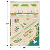 IVI Mini City 59" L x 39" W Educational Toddler Car Play Mat Rug for Bedroom, Kids Den, or Playroom view 2
