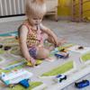 IVI Mini City 59" L x 39" W Educational Toddler Car Play Mat Rug for Bedroom, Kids Den, or Playroom view 3