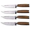 Schmidt Brothers - Zebra Wood 4-Piece Jumbo Steak Knife Set, High-Carbon German Stainless Steel Cutlery in a Wood Gift Box view 1