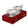 Odishabazaar Silver Plated Brass Bowl with Tray - Set of 5 view 1