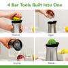 Tovolo Stainless Steel Cocktail Shaker with Strainer Reamer & Jigger 24 oz Drink Shaker, Dishwasher Safe BPA Free Cocktail Shaker with Measurements in Lid for Professional Martini Daiquiri Mojito view 4