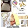 Hold-Up Brand Crisscross Fitted Sheet Strap Stay-Downs with US Patented Gripper Clasps view 3