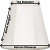 Upgradelights Off White Silk 10 Inch Rectangle Pagoda Lamp Shade with Matching Harp and Finial view 4