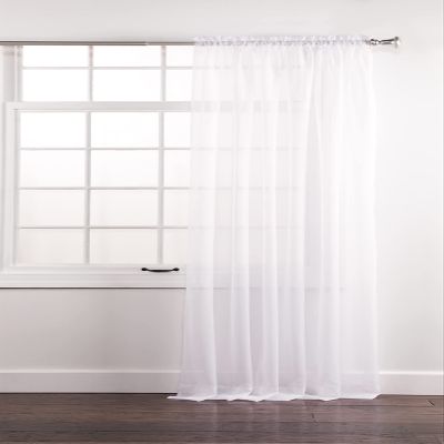 Stylemaster Elegance Sheer Voile Panel, 60" x 108", White