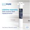 EcoPure Main Faucet Under Sink Inline Water Filtration System (EPWUFF1) | NSF Certified | Reduces Chlorine, Sediment & Cysts | No Additional Faucet Required view 2