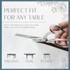 Elrene Home Fashions Deluxe Heavy Duty Table Pad Protector Cushioned Flannel Backing, 52" x 120", White view 3