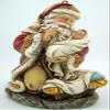 Kneeling Santa with Infant Figurine Resin Christmas Tree Ornament, 5 Inch view 1