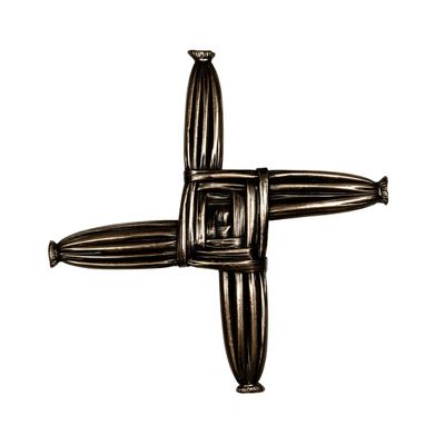 Wild Goose Studios St. Brigids Cross Wall Hanging 6 Tall by 6 Wide Resin Cast Coated in Bronze Ready to Hang Irish Gift Housewarming Made in Ireland
