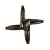 Wild Goose Studios St. Brigids Cross Wall Hanging 6  Tall by 6  Wide Resin Cast Coated in Bronze Ready to Hang Irish Gift Housewarming Made in Ireland view 1