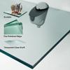 Trophy Glass Shelf 8x8 inch - 3/8 Inch Thick Clear Floating Shelf with 2 Free Chrome Brackets and Screws for Displaying Trophies, Awards, Pictures Frames, Paintings and Decoration Items view 4