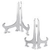 Super Z Outlet Clear Plastic Easels or Stand/Plate Holders to Display Pictures, Placecards, or Other Items at Weddings, Home Decoration, Birthdays, Tables (12 Pack) (8.5 Inch) view 2