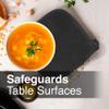 RITZ Terry Potholder & Hot Pad: Unparalleled Heat Resistant, Durable 100% Cotton  Ergonomically Designed for Optimal Grip  Easy-Care Machine Washable  2-Pack, Black view 4