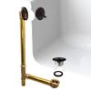 Westbrass D324-20G-12 22-1/2" Brass Bath Waste & Overflow Assembly with Trip Lever and Beehive Strainer Grid Drain, Oil Rubbed Bronze view 3