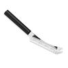 RADA Cutlery Cheese Knife (W239), 5.25" Stainless Steel Serrated Blade with Ridged Cutouts and Forked End, Made in USA, Black Handle view 1