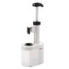 Westmark 40232260 2-in-1 Plum Pitter Stoner with Stainless Steel Plunger and Waste Container, White view 1