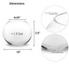 CYS EXCEL Glass Bubble Bowl (H-7.5" W-10", Approx. 2 Gal.) Multiple Size Choices Fish Bowl Vase Glass Round Bowl Terrarium Globe Flower Vase Centerpiece view 2