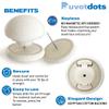 Duvetdots Beige Keyless Duvet Clips, No Key Needed. Pack of 8 Egyptian Cotton Bedding Pins That are Safe Locking, Low Profile & Holds up to 10lbs view 2