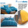 Duvetdots Beige Keyless Duvet Clips, No Key Needed. Pack of 8 Egyptian Cotton Bedding Pins That are Safe Locking, Low Profile & Holds up to 10lbs view 4