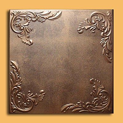 Antique Ceilings Inc - Marseille Bronze Brown - Styrofoam Ceiling Tile (Package of 10 Tiles)