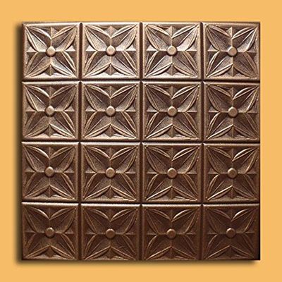 Antique Ceilings Inc - Margaretta Bronze Brown - Styrofoam Ceiling Tile (Package of 10 Tiles)