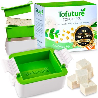 Tofuture Tofu Press The Original and Best Tofu Press. Easily and Quickly Remove Water from Tofu to Improve The Flavor and give Perfect Texture Everytime