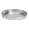 Oatey 34079 Aluminum Pan with 1-Inch PVC Fitting and Pre-cut Side Opening, 18-Inch, White/Aluminum view 2