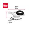 Oatey 43540 2-inch Black ABS Horizontal Adjustable Urinal Flange Kit view 3