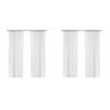 Ikea Lill Sheer Curtains 4 Panels 98 X 110 (2 Curtain Pairs, White) view 1