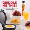 Dash Mini Maker Griddle - Compact Griddle for Creative Homemade Treats - PTFE nonstick surface, Quick Heat-Up System & Space-Saving Design - Aqua view 2