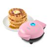 Dash Mini Waffle Maker- Compact Electric Iron for Creative Homemade Treats - PTFE nonstick surface - Easy-to-Clean - Perfect for Kids & Families - Pink view 1