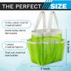Handy Laundry Mesh Shower Caddy - 7 Pocket Portable Bathroom Organizer Tote for Travel, Gym & Dorm - Collapsible Small Shower Caddy Bag to Hold Toiletries & Essentials (Green) view 3
