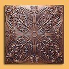 Antique Ceilings Inc - Astana Copper Graphite - Styrofoam Ceiling Tile (Package of 10 Tiles)