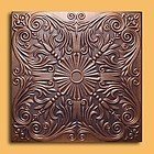 Antique Ceilings Inc - Astana Copper Graphite - Styrofoam Ceiling Tile (Package of 10 Tiles)