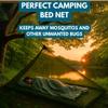 The Friendly Swede Outdoor Mosquito Net  Mosquito Netting for Camping & Bed - Army Green Bug Net with Stuff Sack, 4 Ground Stakes & Adjustable Cord - Single Bug Tent view 2