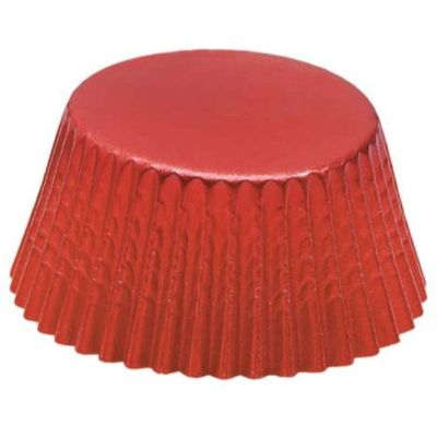 Fox Run Red Foil Muffin and Cupcake Liners, Set of 32 Standard Size Wrappers