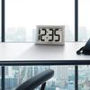 AcuRite 75102RM 9.5" Large Digital Clock with Intelli-Time Technology,Siliver,6-inch height x 9.5-inch width x 1.8-inch depth view 2