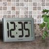 AcuRite 75102RM 9.5" Large Digital Clock with Intelli-Time Technology,Siliver,6-inch height x 9.5-inch width x 1.8-inch depth view 4