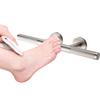 Sanliv Shower Foot Rest,Brushed Nickel Shower Footrest for Shaving Legs,Knurled Brass Bar Shower Step Foot Ledge for Bathroom/Spa Wall Mount view 1