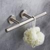 Sanliv Shower Foot Rest,Brushed Nickel Shower Footrest for Shaving Legs,Knurled Brass Bar Shower Step Foot Ledge for Bathroom/Spa Wall Mount view 3