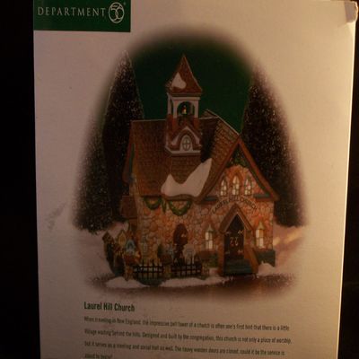 Department 56 New England Village Laurel Hill Church