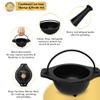 Cast Iron Cauldron Mortar and Pestle Set (MP3-Cauldron Mortar & Pestle) view 3