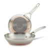 Anolon Nouvelle Stainless Stainless Steel Frying Pan Set / Fry Pan Set / Skillet Set - 8 Inch and 9.5 Inch , Silver view 1