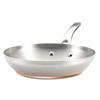Anolon Nouvelle Stainless Stainless Steel Frying Pan Set / Fry Pan Set / Skillet Set - 8 Inch and 9.5 Inch , Silver view 4