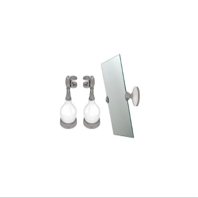 CRL MP6208BN Porcelain and Brushed Nickel Mirror Pivots