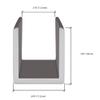 CRL SDCD12PN Polished Nickel 1/2" Fixed Panel Shower Door Deep U-Channel - 95" view 3